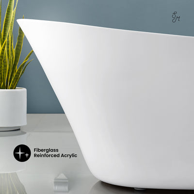 Sublime 67" Single Slipper Freestanding Bathtub