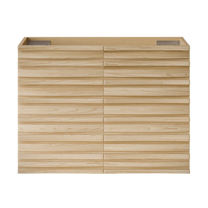 Cascade 30" Wall-Mounted Bathroom Vanity Cabinet without Top in Natural Oak