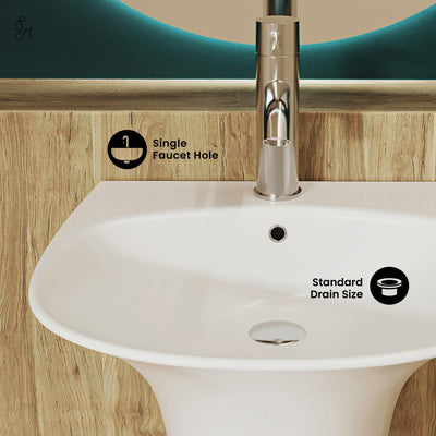 Ivy 19" Wall-Mount Bathroom Sink