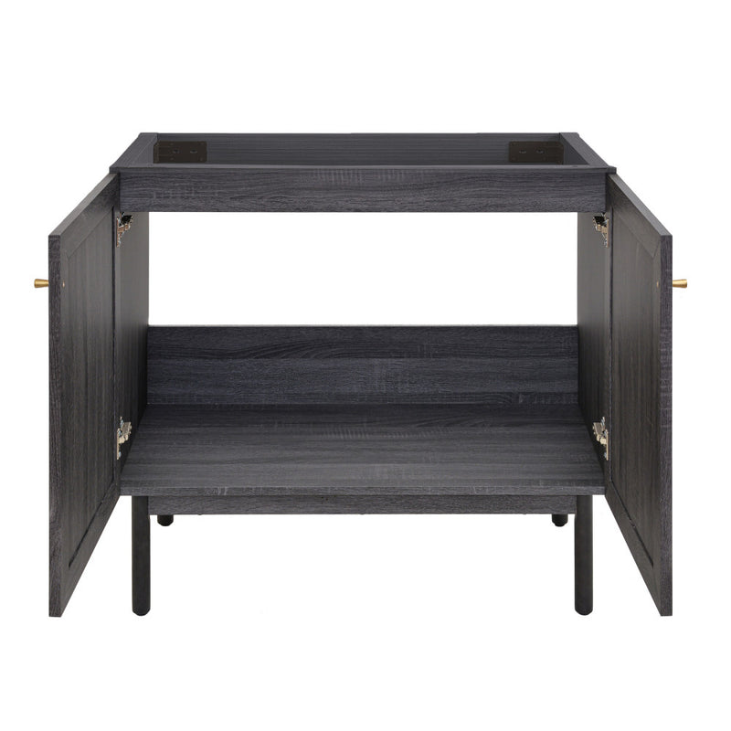 Classe 36" Bathroom Vanity in Black Cabinet Only