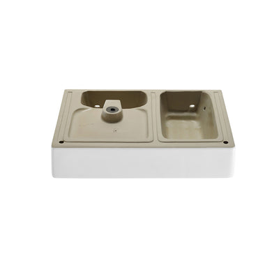 St. Tropez 30" Rectangle Wall-Mounted Sink with Right Side Faucet Mount