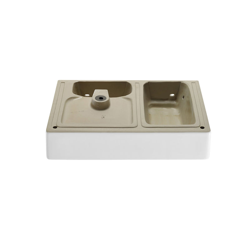 St. Tropez 30" Rectangle Wall-Mounted Sink with Right Side Faucet Mount