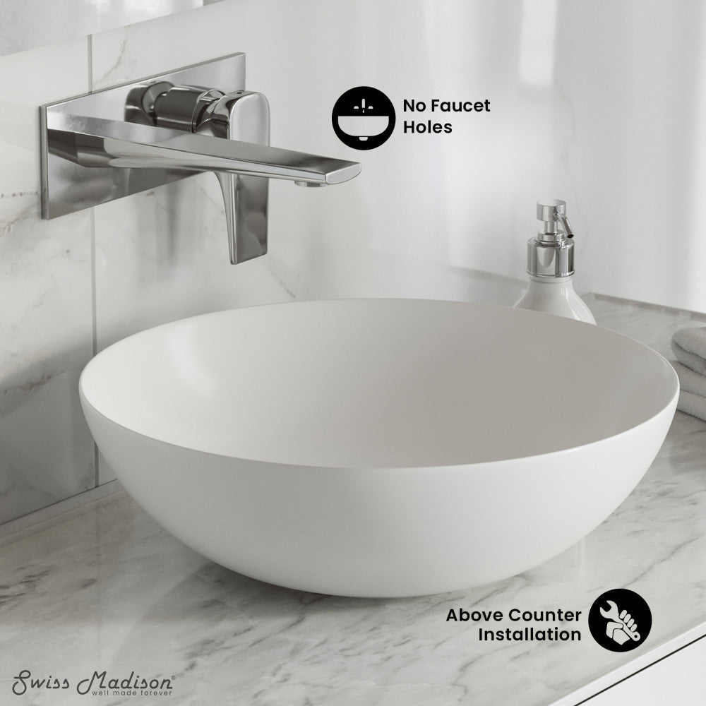 Classe 16 Ceramic Sink in Shiny White