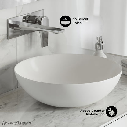 Classe 16 Ceramic Sink in Shiny White