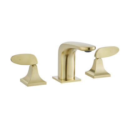 Chateau 8 in. Widespread, 2-Handle, Bathroom Faucet in Brushed Gold