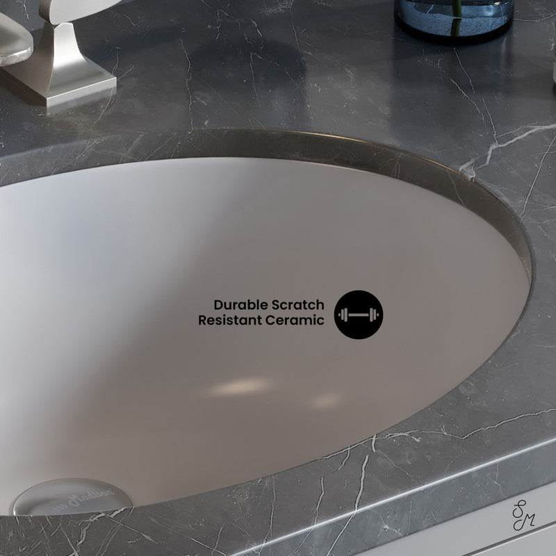 Monaco 19 Oval Under-Mount Bathroom Sink