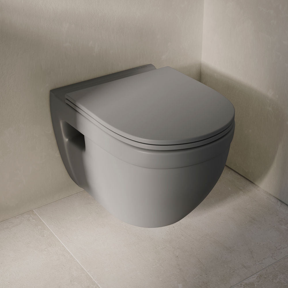Ivy Wall-Hung Toilet Bowl Only in Matte Gray