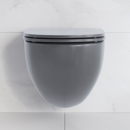 St. Tropez Wall-Hung Toilet Bowl Only in Matte Gray
