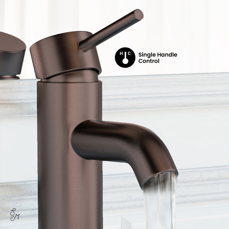 Ivy Single Hole, Single-Handle, Bathroom Faucet in Oil Rubbed Bronze