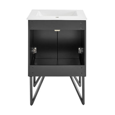 Annecy 24" Bathroom Vanity in Phantom Black