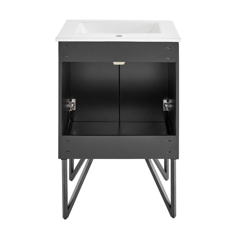 Annecy 24" Bathroom Vanity in Phantom Black