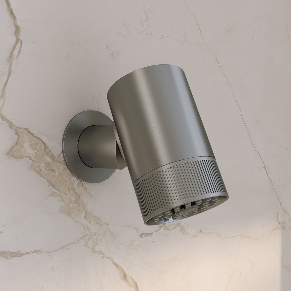 Lumiere 2-Spray Patterns 2.5 GPM Wall Mount Fixed Shower Head in Brushed Nickel