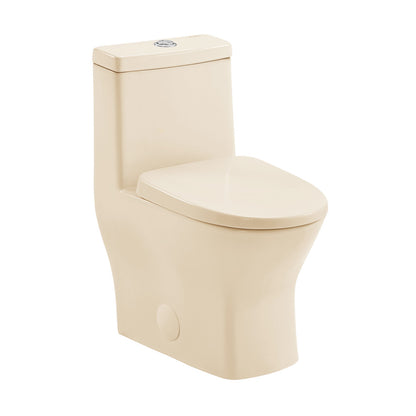 Sublime II One-Piece 10" Rough-in 1.1/1.6 GPF Dual Top Flush Round Toilet in Glossy Bisque