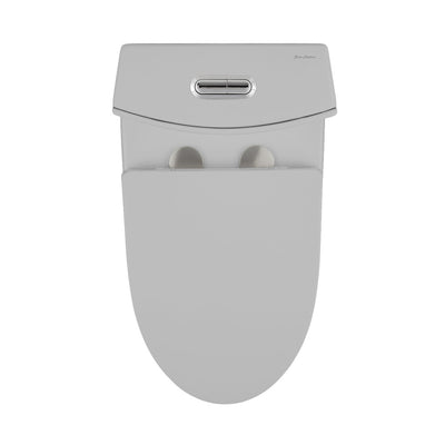 St. Tropez One-Piece Elongated Toilet Vortex™ Dual-Flush 1.1/1.6 gpf in Matte Gray