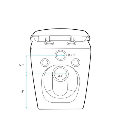 St. Tropez Wall-Hung Toilet Bundle 0.8/1.6 GPF Dual Flush in Glossy White with Brass Flush Plate