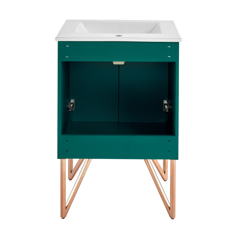 Annecy 24" Bathroom Vanity in Barracuda Teal