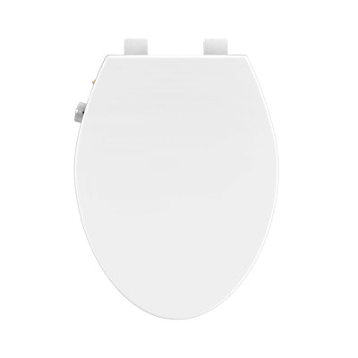 Ryse 3 in. Raised Elongated Soft Close ADA Compliant Toilet Seat with Bidet in Glossy White
