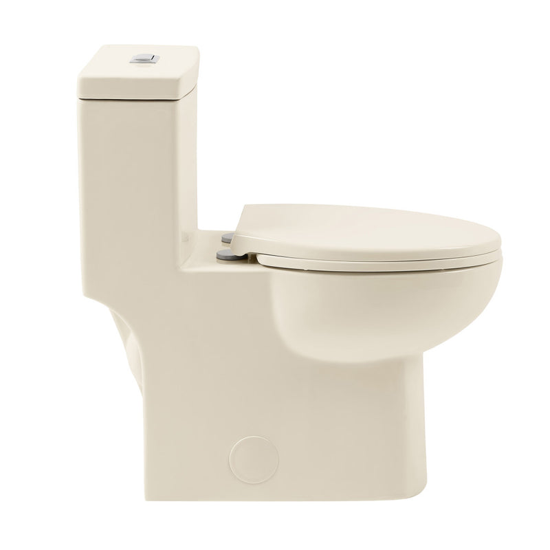 Classe One-Piece 12" Rough-in 1.1/1.6 GPF Dual Top Flush Elongated Toilet in Glossy Bisque