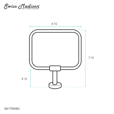 Avallon Towel Ring in Brushed Gold