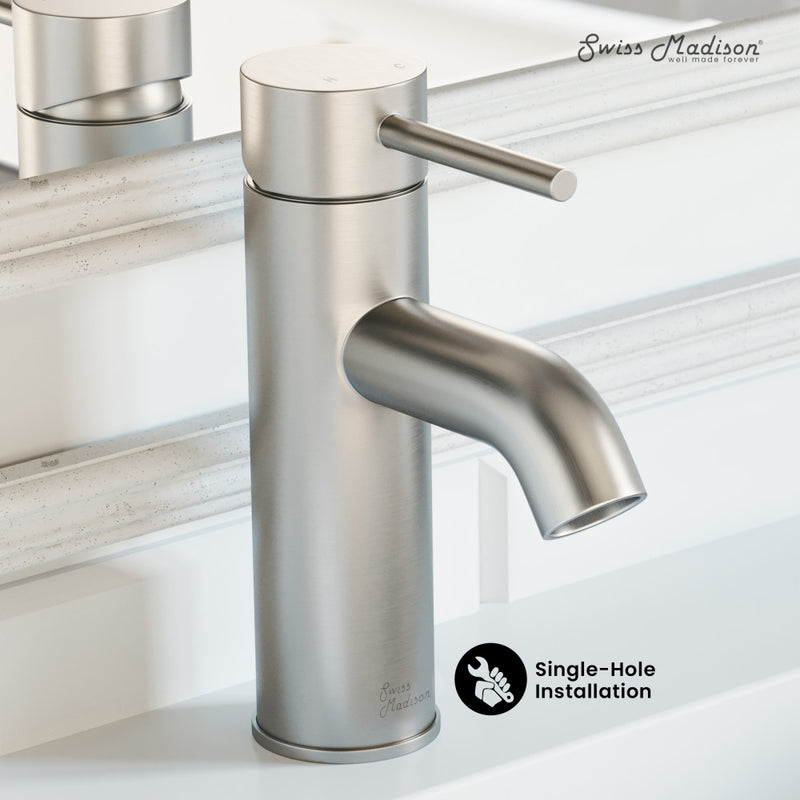 Ivy Single Hole, Single-Handle, Bathroom Faucet in Brushed Nickel