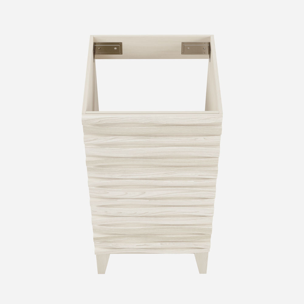 Cascade 18" Freestanding Bathroom Vanity Cabinet without Top in White Oak