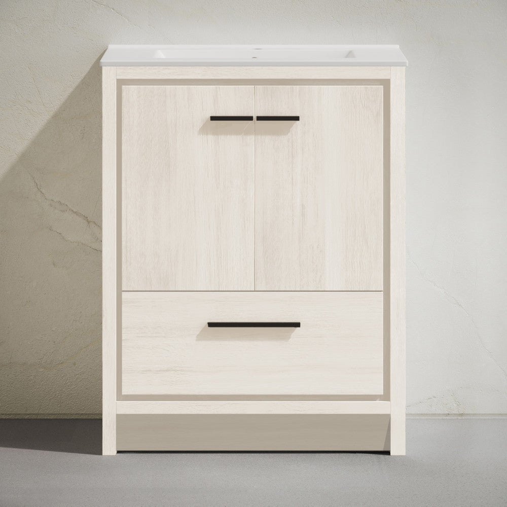 Virage 30" Freestanding Bathroom Vanity in White Oak