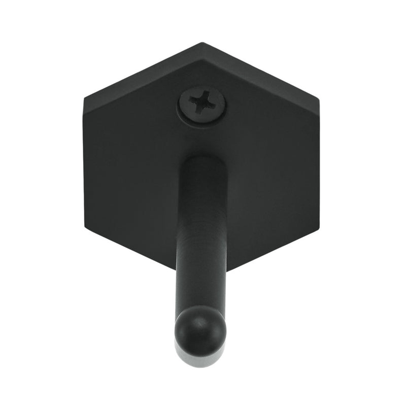 Brusque Robe Hook in Matte Black