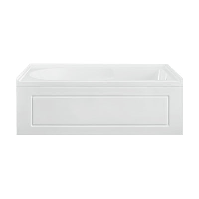 Concorde 60" x 32" Acrylic Glossy White, Alcove, Integral, Right-Hand Drain, Apron Bathtub