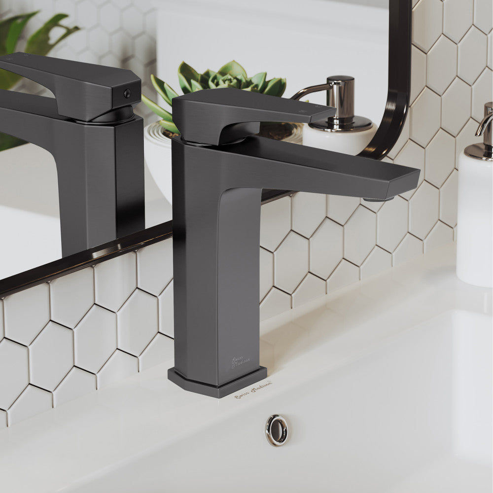 Voltaire Single Hole, Single-Handle, Bathroom Faucet in Gunmetal Gray
