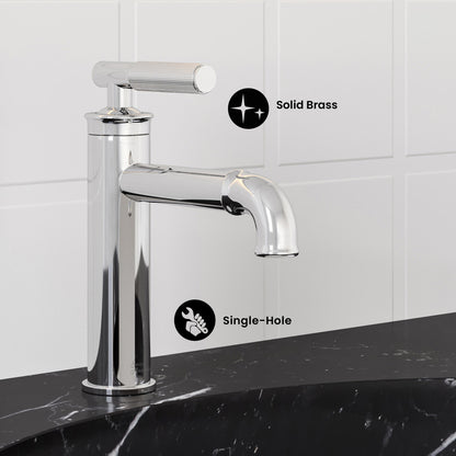 Avallon Single Hole, Single-Handle Sleek, Bathroom Faucet in Chrome