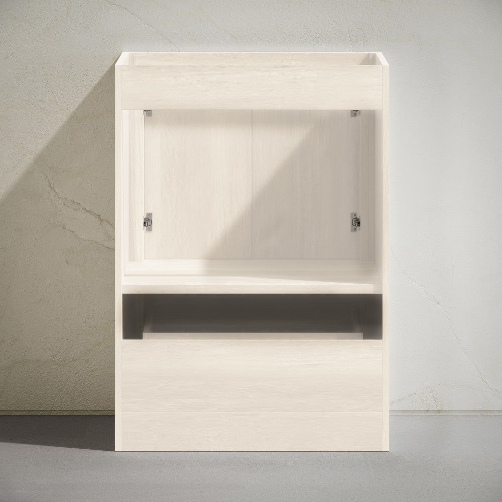 Virage 30" Freestanding Bathroom Vanity in White Oak without Sink Top