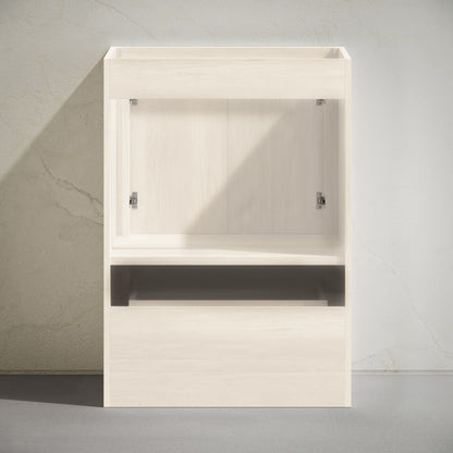 Virage 30" Freestanding Bathroom Vanity in White Oak without Sink Top