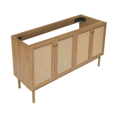 Classe 60" Bathroom Vanity in Oak-Cabinet Only