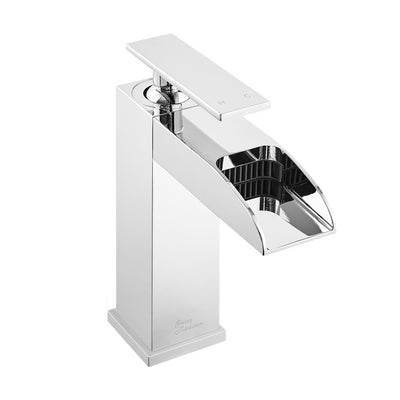 Concorde Single Hole, Single-Handle, Waterfall Bathroom Faucet in Chrome