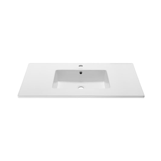 Voltaire 37 Vanity Top Sink with Single Faucet Hole