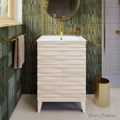 Cascade 24'' Bathroom Vanity in White