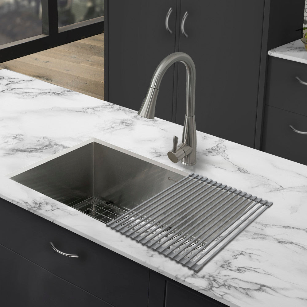 17" x 13" Kitchen Sink Grid, Gray
