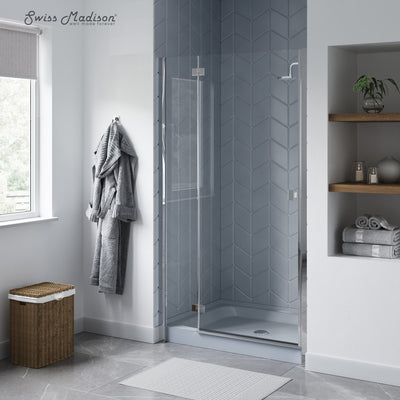 Voltaire 48" x 36" Single-Threshold, Center Drain, Shower Base in Grey