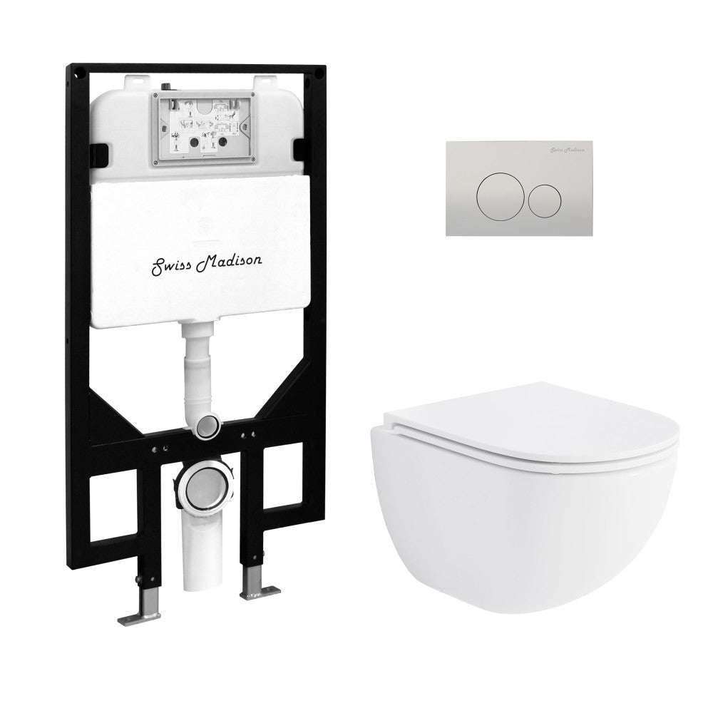 St. Tropez Wall Hung Toilet Bundle (SM-WT449, SM-WC424, SM-WC001C
