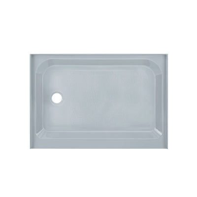Voltaire 48" x 36" Single-Threshold, Left-Hand Drain, Shower Base in Grey