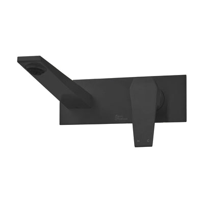 Voltaire Single-Handle, Wall-Mount, Bathroom Faucet in Matte Black