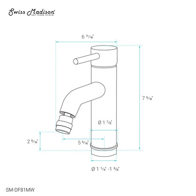 Ivy Bidet Faucet in Matte White