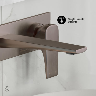 Monaco Single-Handle, Wall-Mount, Bathroom Faucet in Oil Rubbed Bronze