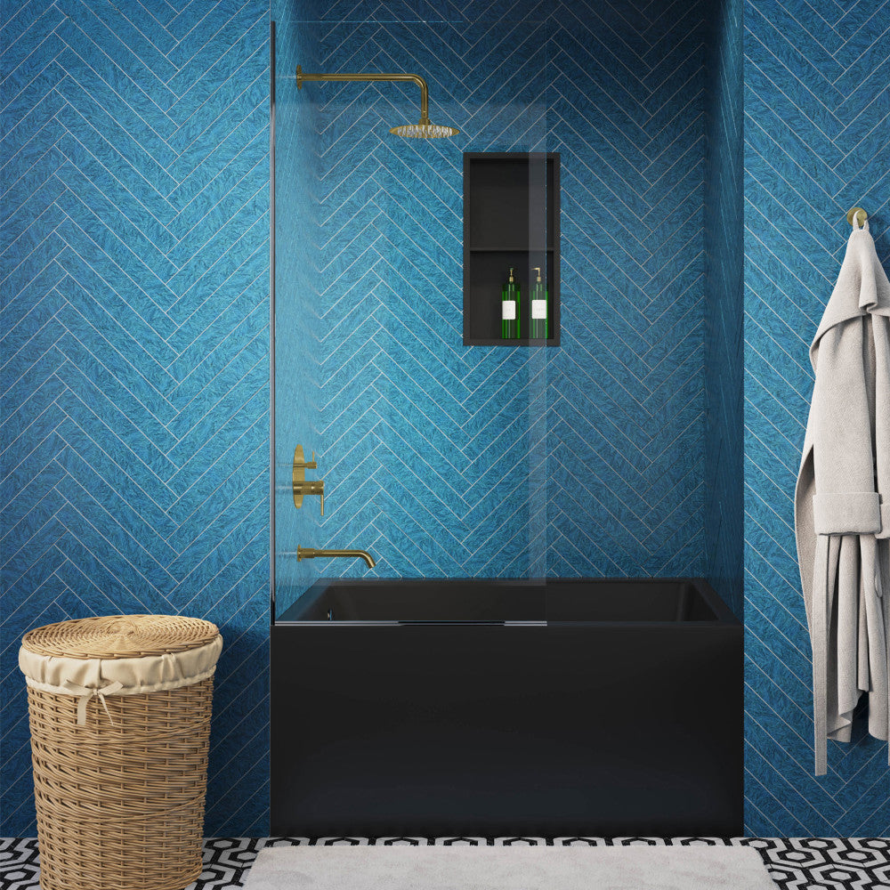 Ivy Single-Handle 1-Spray Tub and Shower Faucet in Brushed Gold (Valve Included)