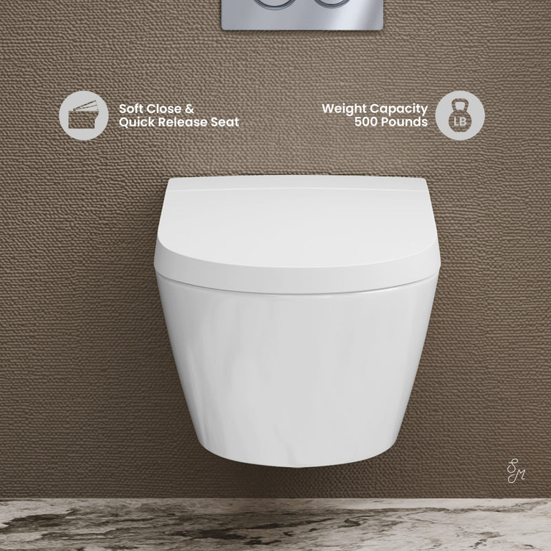 Hugo Smart Wall-Hung Toilet with Bidet Bundle (SM-ST080, SM-WCB02)