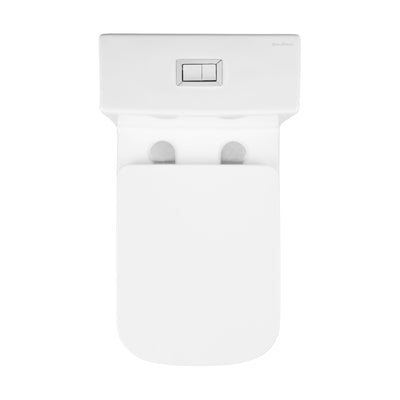 Eclair One-Piece Square Toilet Dual-Flush 0.8/1.28 gpf