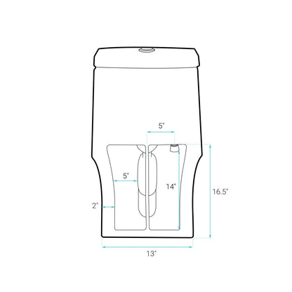 Virage One-Piece Elongated Toilet Vortex Dual-Flush 1.1/1.6 gpf