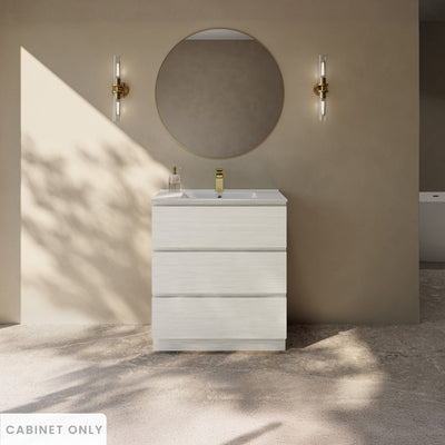 Liberte 30" Freestanding Bathroom Vanity Cabinet without Top in White Oak