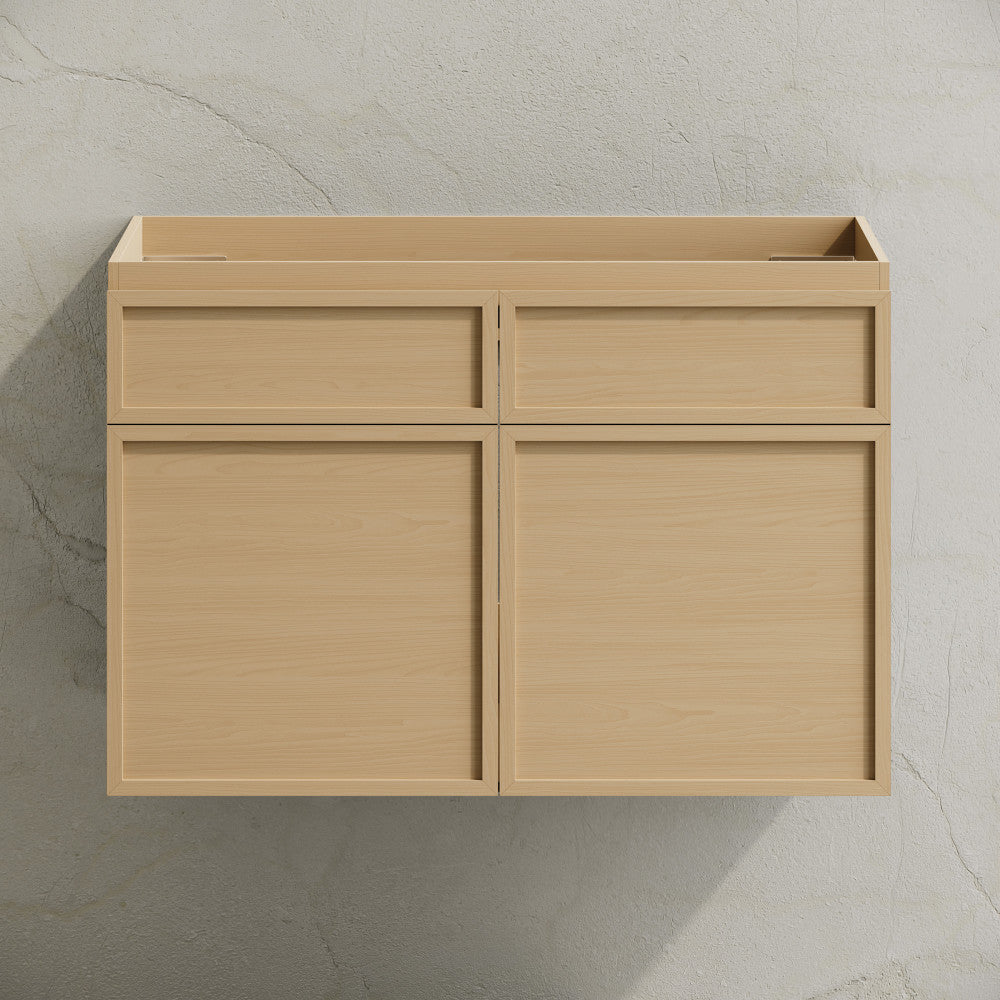 St. Tropez 30" Wall-Mounted Bathroom Vanity Cabinet without Top in Natural Oak