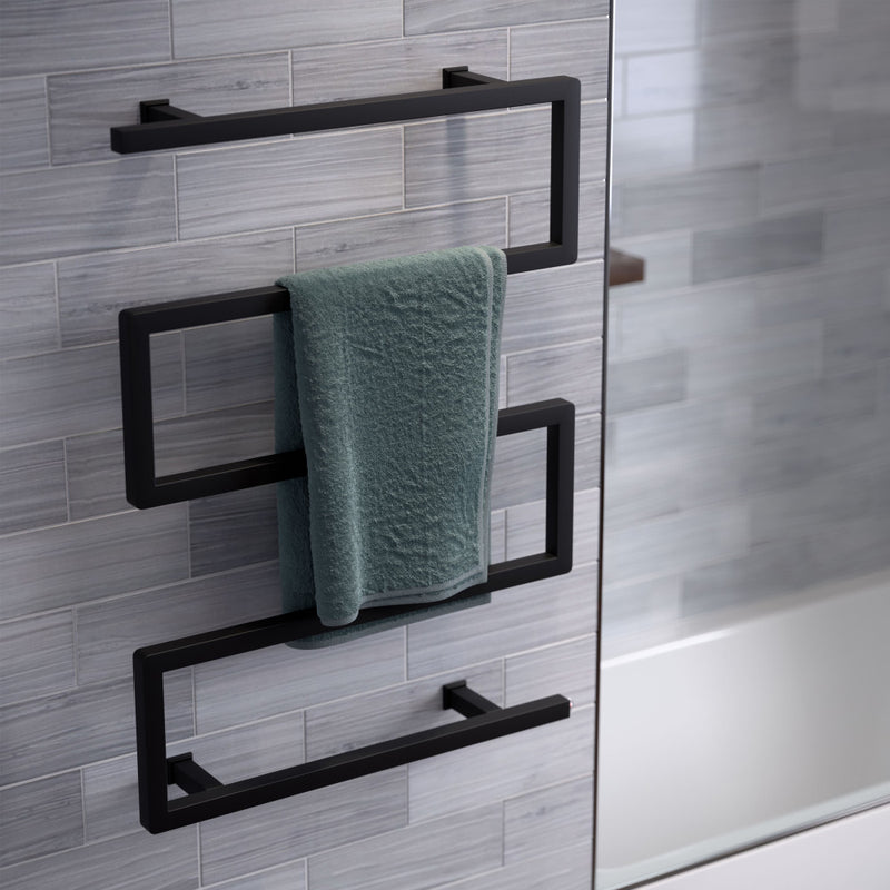 Voltaire 5-Bar Electric Towel Warmer in Matte Black